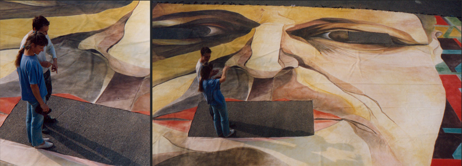 Peinture décor Spectacle Starmania